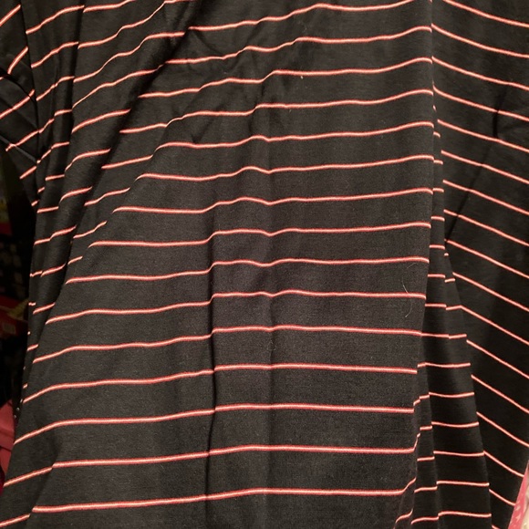 NWT - NAUTICA Men’s Size Large Striped Black and Red Shirt - Picture 6 of 11